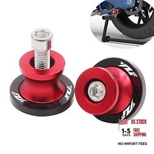 Motorcycle Swing Arm Sliders Spools 2pcs 6MM CNC Swing Arm Stand Screw for Red