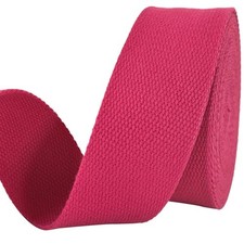 2 inch Cotton Webbing 5 Yards, Soft  Sturdy for Bag Handles Rose 503