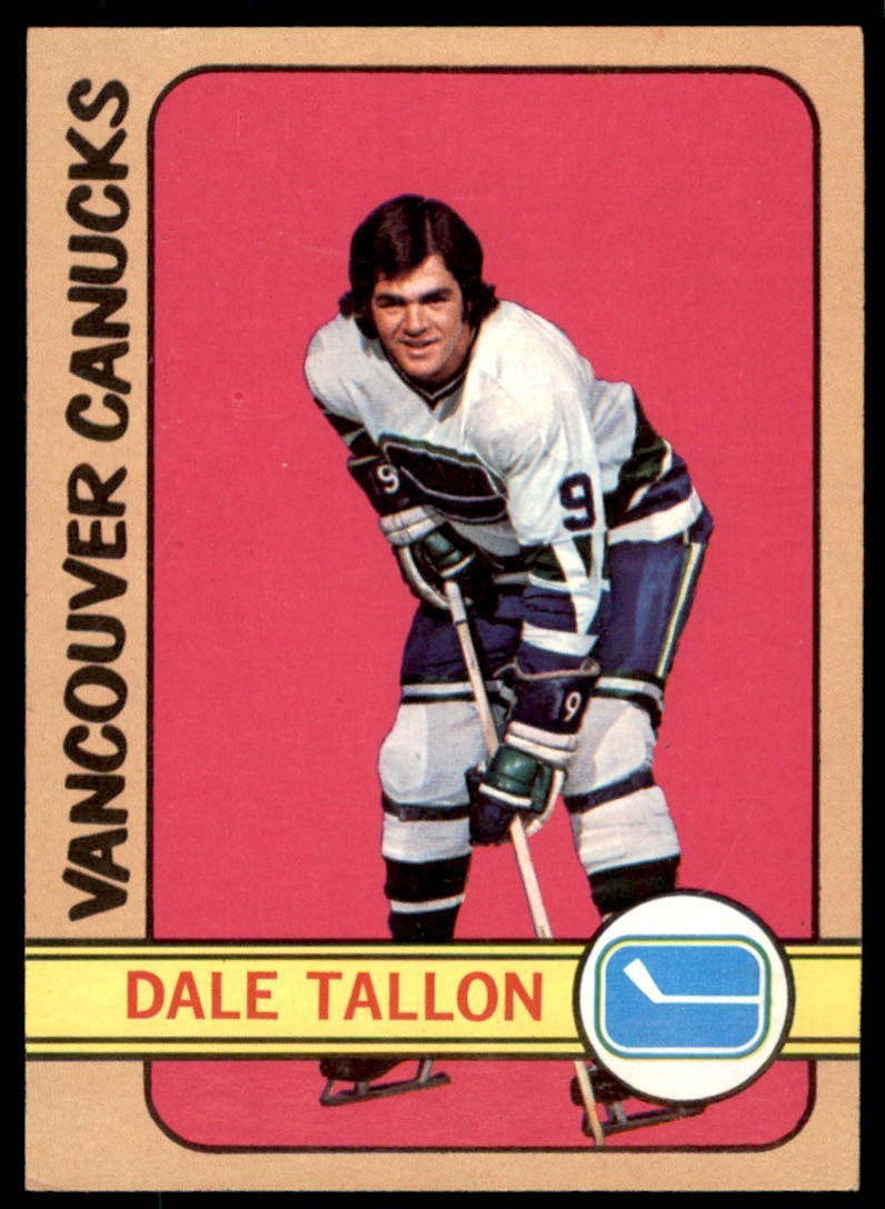 1972-73 TOPPS DALE TALLON VANCOUVER CANUCKS #15 EX-EXMT