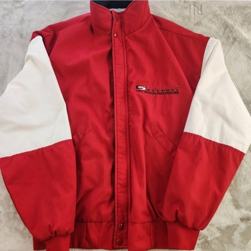 Vtg Sears Point Raceway Colorblock Jacket  Motorsports Racing 90s