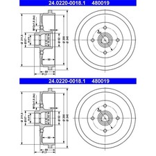 Tambour de frein Skoda FAVORIT