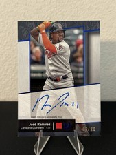 2024 Topps Museum Collection JOSE RAMIREZ Archival AUTO Sapphire Parallel  /20