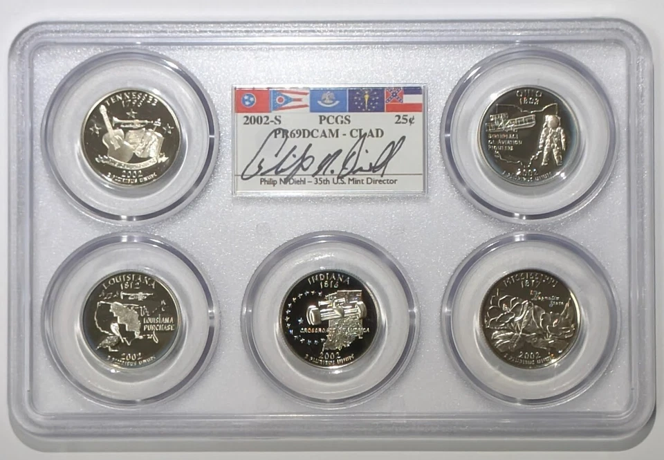 1999 - 2008 S Proof State Quarter Set Collection - PCGS PR69DCAM Philip Diehl - Image 4 of 4