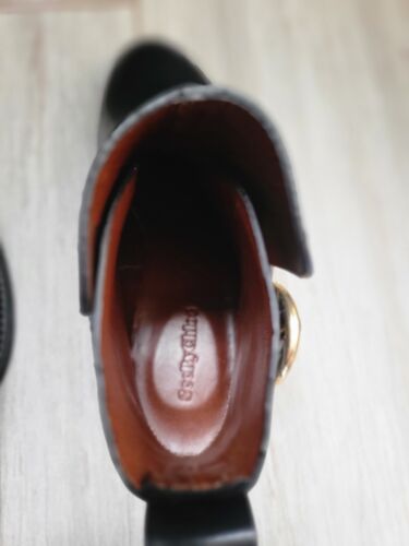 See By Chloe Black Leather Ankle Boots Size 8.5 - Picture 4 of 5