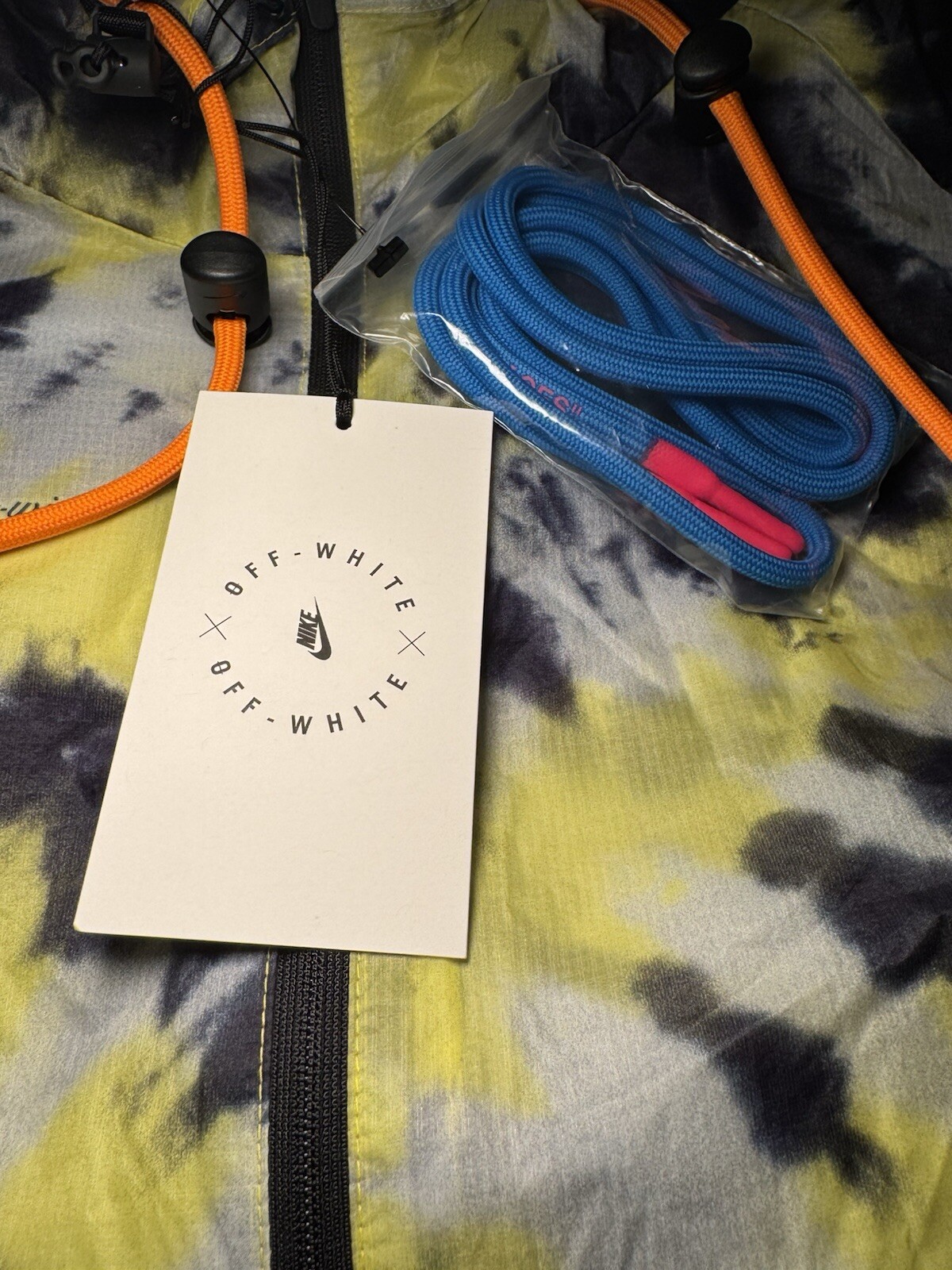 OFF WHITE X NIKE Nike Lab x Off White Giacca Donna Tie Dye CK4805 702 Taglia XL Volt Arancione