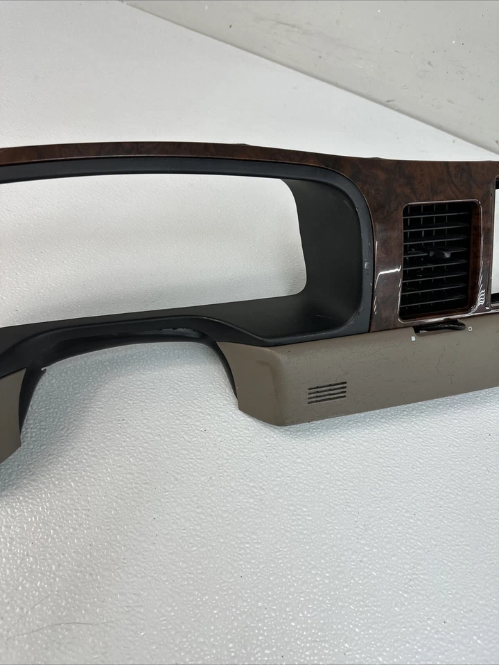 Lincoln Town Car 1998-2002 tablero velocímetro Cartier racimo bisel moldura OEM Foto 3 de 4