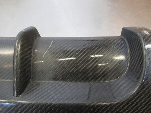 08-13 e82 BMW 135I Rear Bumper VALENCE Diffuser Carbon Fiber *NOTES* 51120414220 - Picture 7 of 9