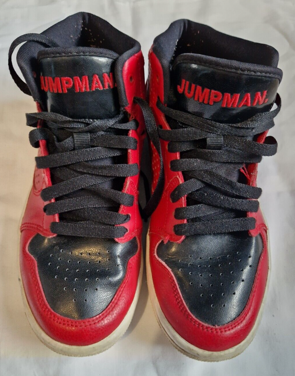 Nike Jordan Jumpman Red Black High Top Trainers UK 5/38 Youth/Junior