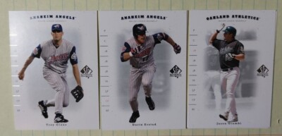 2001 SP Authentic baseball base cards Pick from drop down list