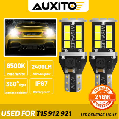 AUXITO LED Reverse Back Up Light Bulb 921 W16W 912 T15 906 Super - Foto 3