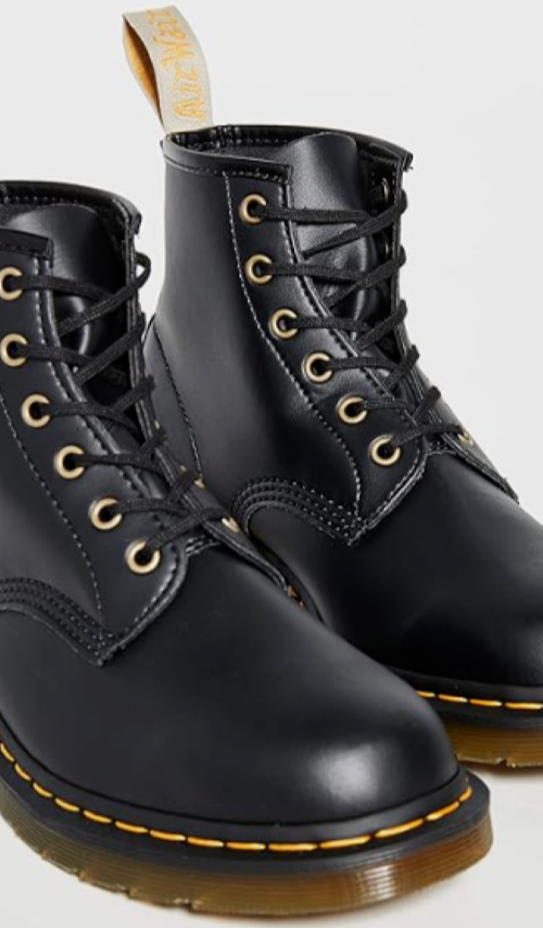 ? Dr. Martens Vegan 101 6 eye Felix Rub Off Boots Women display picture 2