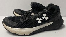 UNDER ARMOUR KIDS SHOES SIZE 12K BLACK WHITE