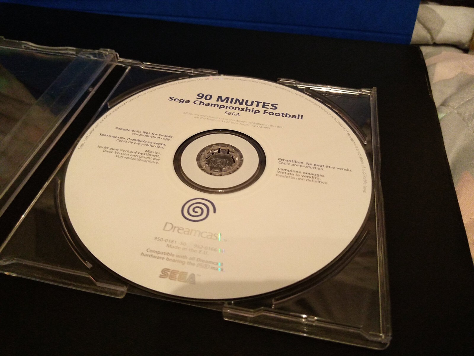 Rare - White disc - Jeu PAL Dreamcast : 90 Minutes - Sega championship football