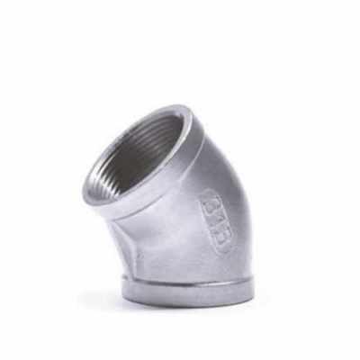 3/4'' 45° Elbow Female X Female NPT Stainless Steel 316 CL150 Sch40 45 Degree