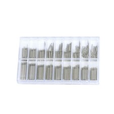 Assortment of spring bars, stainless steel,  1,8 mm and  1,3 mm length 8 - 24