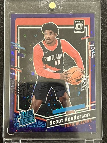 2023-24 Panini Donruss Optic Fast Break Scoot Henderson Purple Disco /99 No. 239