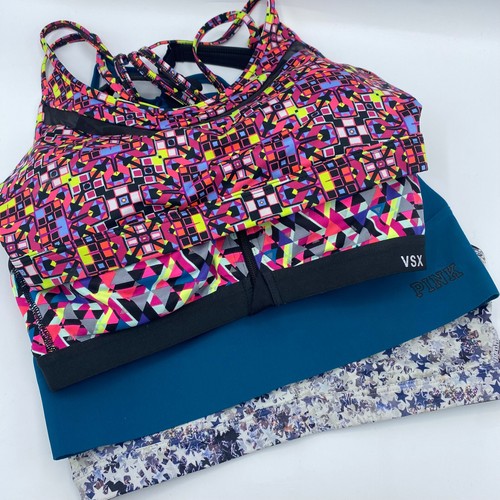 VS PINK Ultimate Sports Bras Bundle Lot of 4 Size Small Victoria’s Secret