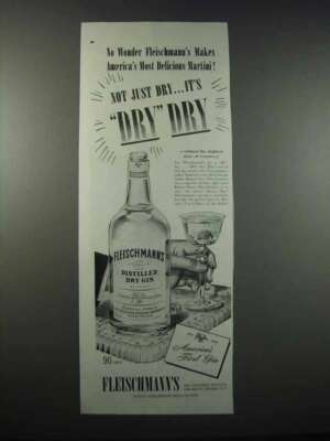 1947 Fleischmann's Gin Ad