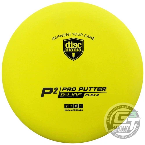 NEW DiscMania D-Line P2 Flex 2 Pro Putter Golf Disc - COLORS WILL VARY