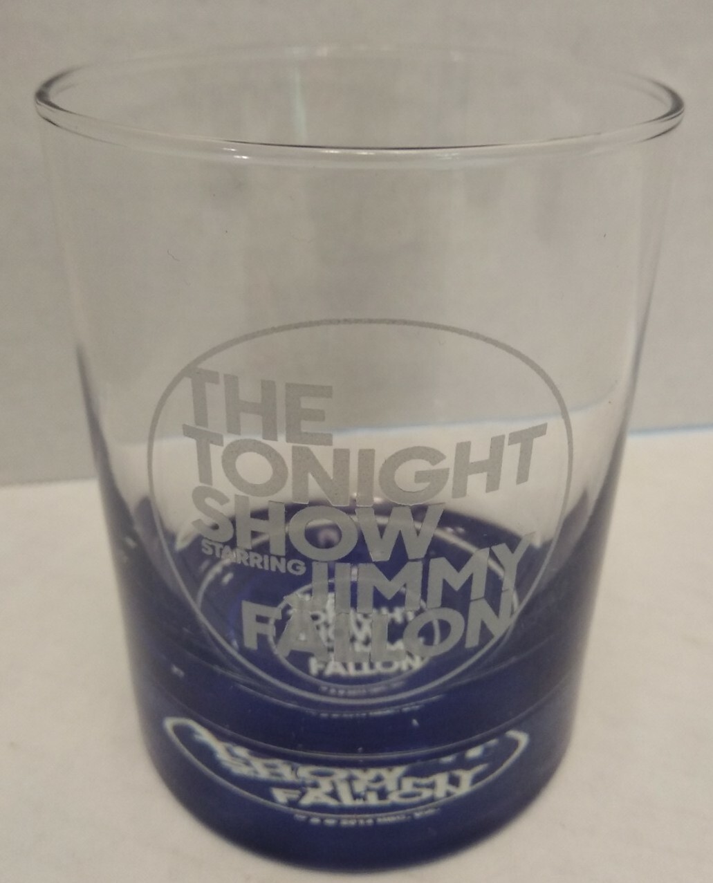 Jimmy Fallon The Tonight Show NBC 2014 Lowball Whiskey Glass