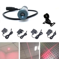 Red 650nm 100mW Dot Line Cross Laser Module 18x75mm w/Adapter US/EU/AU/UK DIY