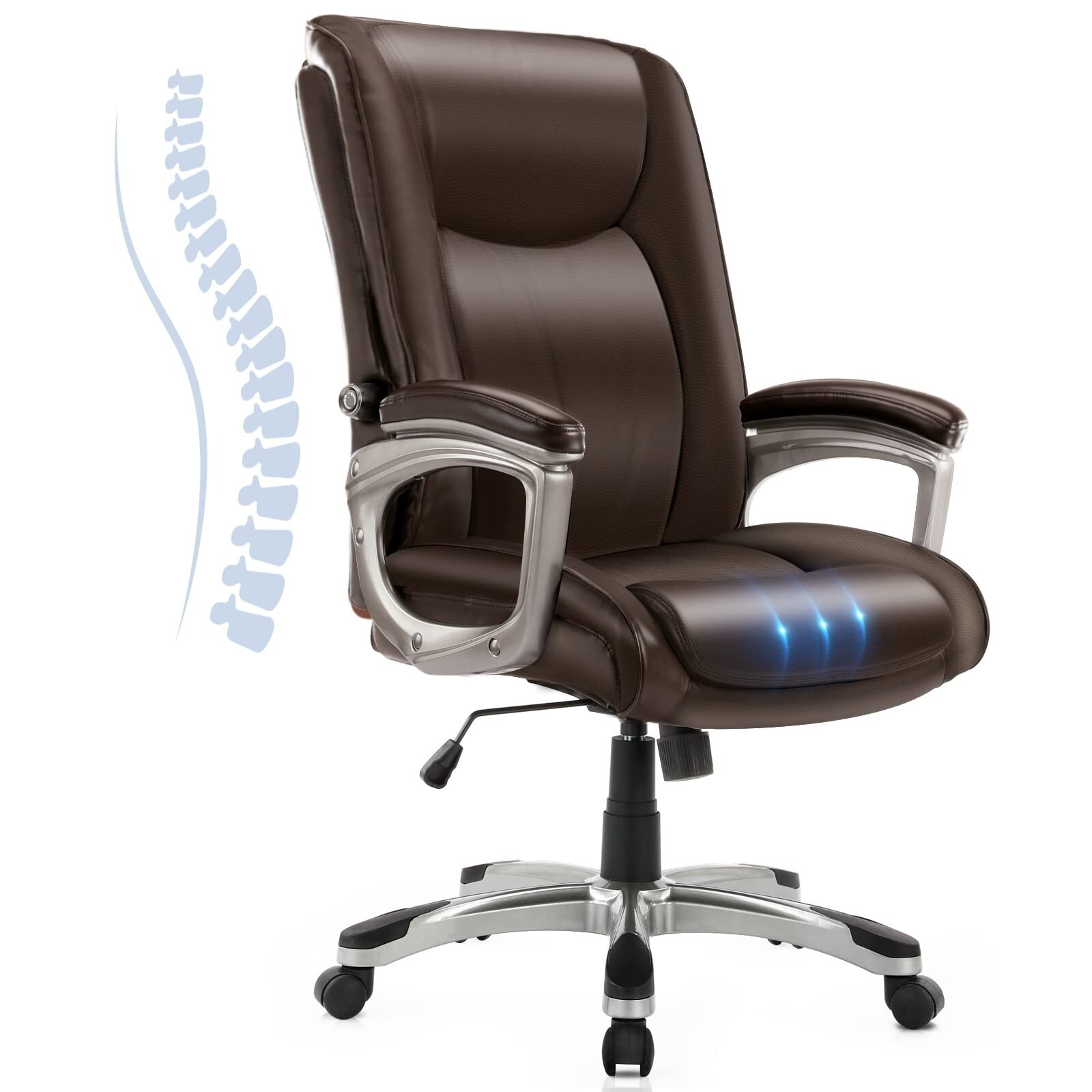 Executive Office Chair, Ergonomic Home Office Desk Chair Adjustable Manageria...