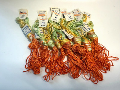 Vtg Varicor Mme MAIA Embroidery Thread yarn 10 Skeins 6 meters  #59 Brazil