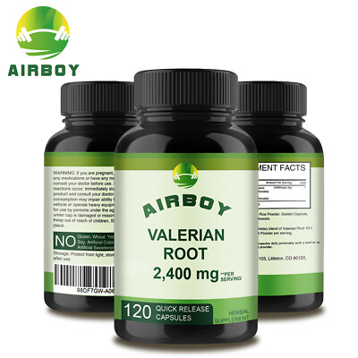 120pcs Valerian Root 2400mg-Natural Relax Sleep, Promotes Healthy Sleep Patterns