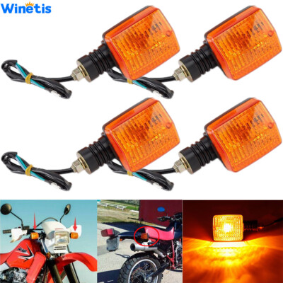 4Pcs Turn Signal Lights For Honda Nighthawk 250 CB250 CB 250 -- 2*Rear+2*Front