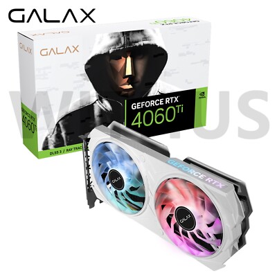 GALAX NVIDIA GeForce RTX 4060 Ti EX WHITE OC D6 8GB Gaming GALAX NVIDIA GeForce RTX 4060 Ti EX WHITE OC D6 8GB Gaming