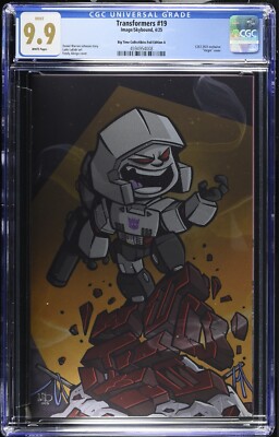 Transformers #19 2025 CGC 9.9 Freely Abrigo C2E2 Virgin Foil COA 500 BTC Not 9.8