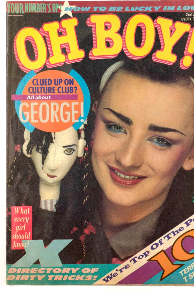 BOY GEORGE CULTURE CLUB MIKE NOLAN BUCKS FIZZ POSTER OH BOY! MAGAZINE VTG MUSIC - Image 4 of 4