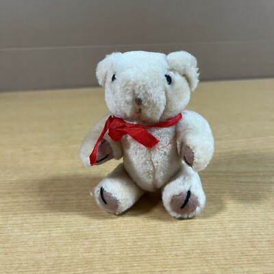 Salco Little Meadow - Plush 5'' Jointed Teddy Bear Red Bow Tie