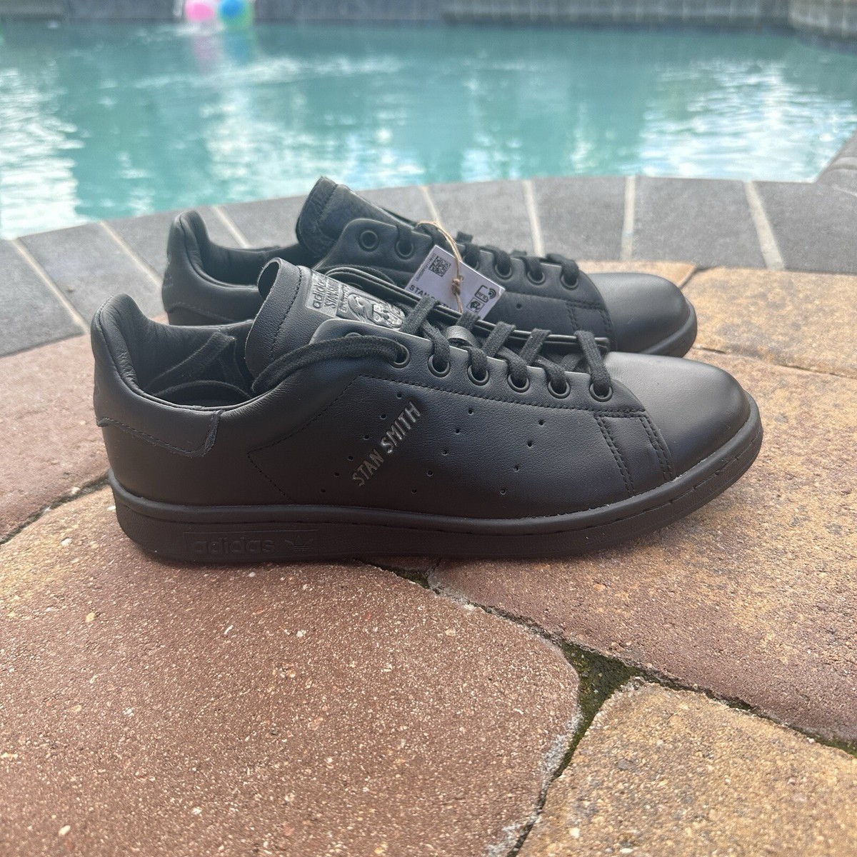 Adidas Stan Smith Lux Black Carbon Men's Athletic Shoes HQ6787