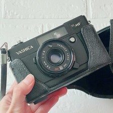 Yashica 35 MF Film Camera 38mm f/2.8 Lens Working with Case Japan