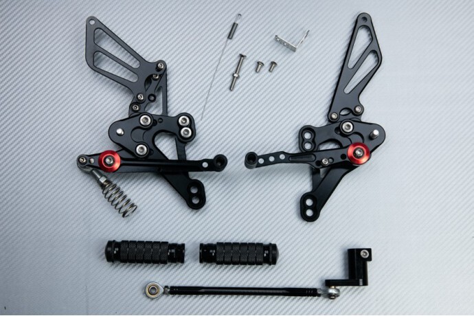 Commandes Reculées Moto pour Honda CB650F 2017-2018 en Aluminium CNC Noir