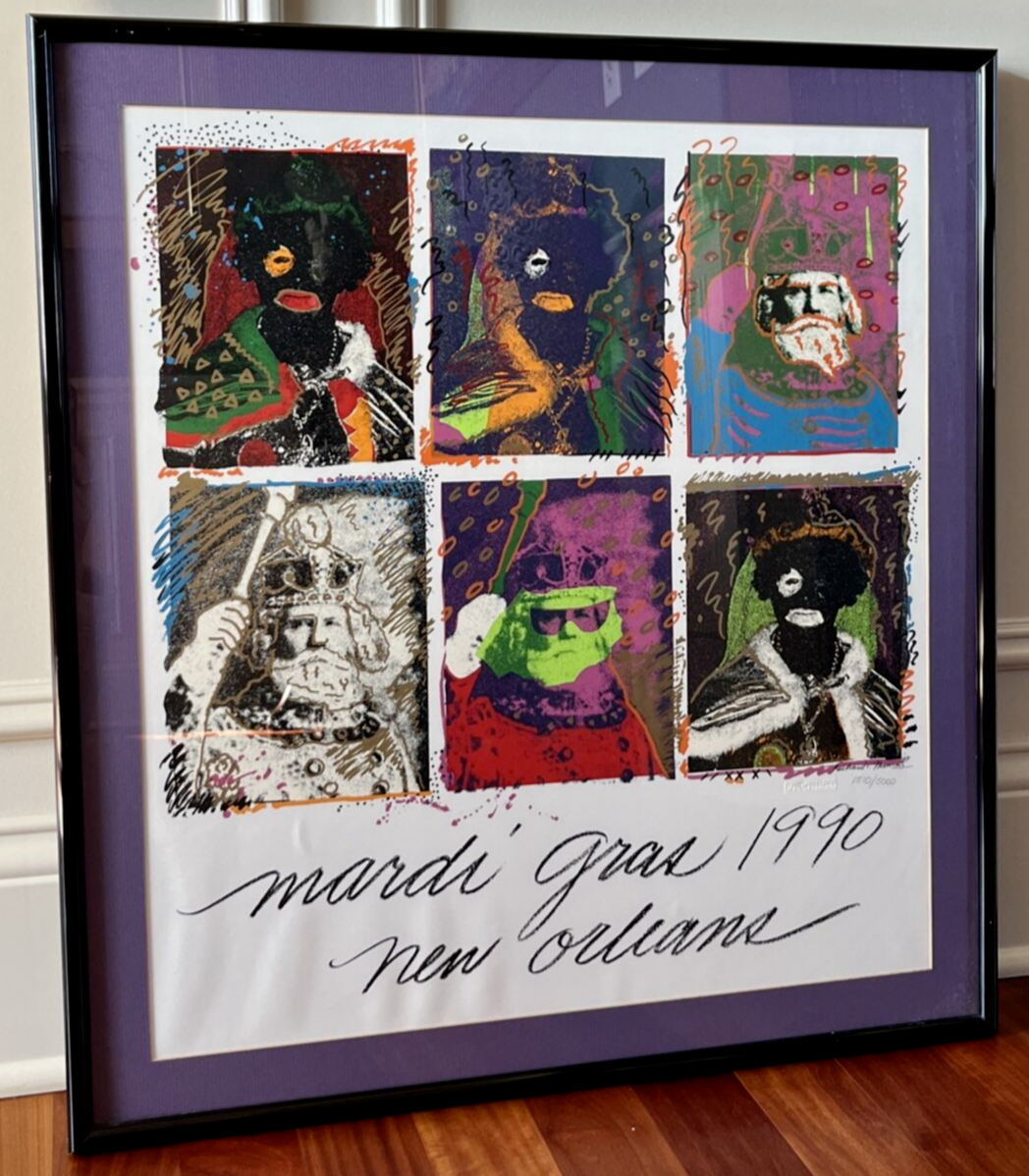 Mardi Gras Kings of Carnival Poster 1990 by Richard C Thomas