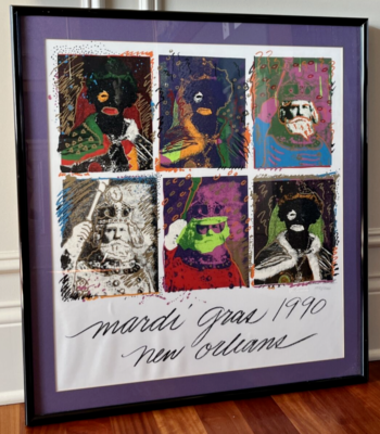 Mardi Gras Kings of Carnival Poster 1990 by Richard C Thomas
