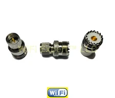 (QTY 1) Mini UHF Male to UHF Female Connector FREE SHIP from CALIF, USA SAME DAY