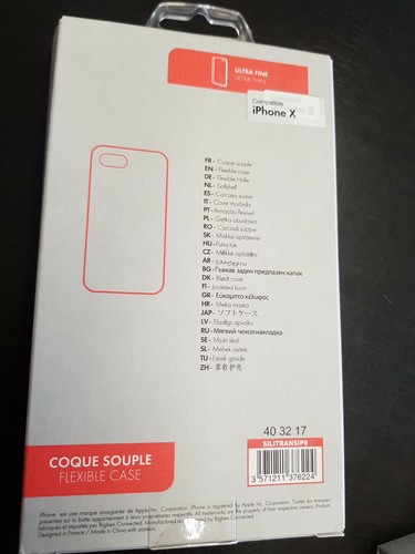 coque bigben iPhone X neuve coque souple - Photo 3/3