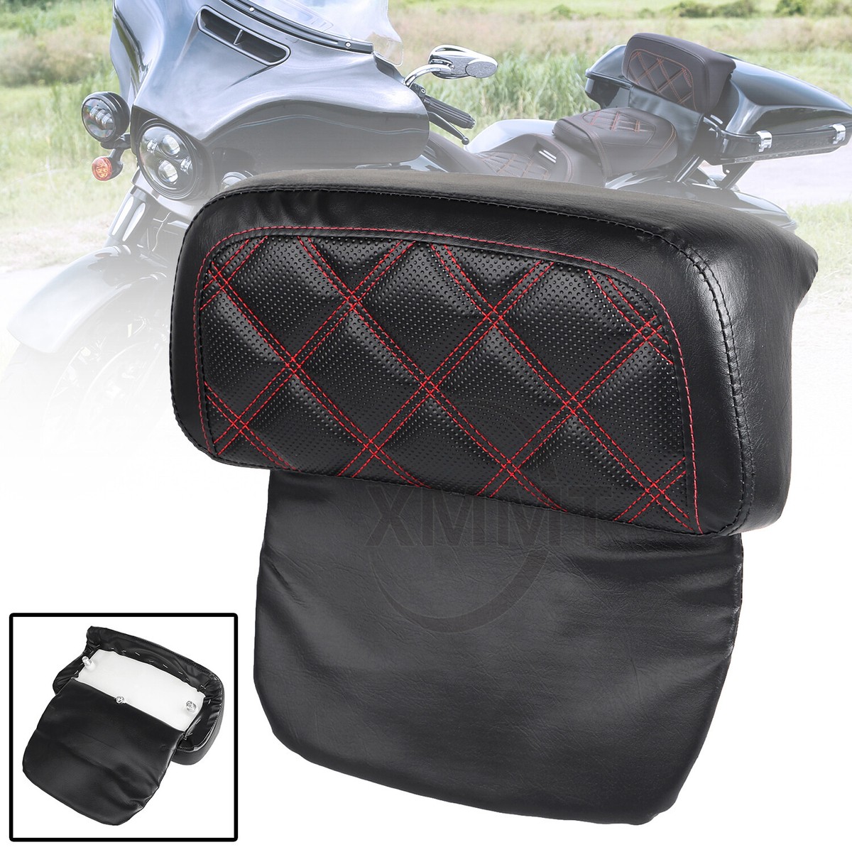 Tour Pak Trunk Backrest For Harley Vivid Black Razor Pack Trunk Chopped  Backrest - For Harley Davidson Tour Pak (SH1867) Harley Davidson Razor Tour  Pack, image size:1200x1200