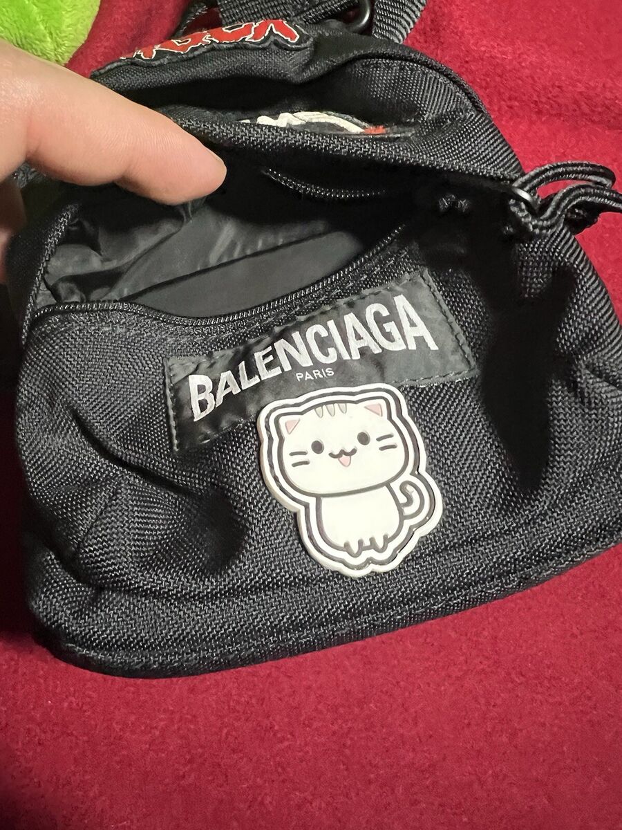 NEW Balenciaga Black Recycled Nylon Mini Backpack W/ Gamer NEW Balenciaga Black Recycled Nylon Mini Backpack W/ Gamer