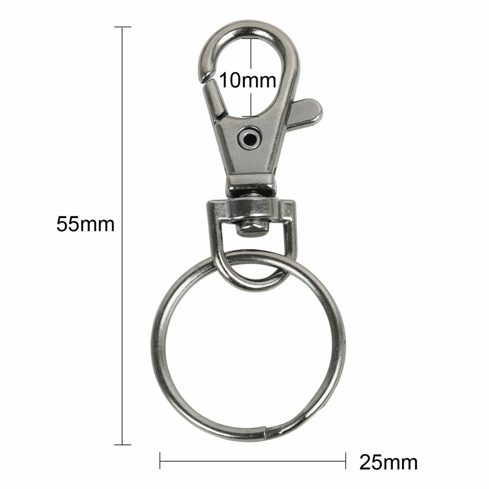 TRIXES Lobster Detachable Swivel Clasps x20 *All Colours* NEW Keyring Clasps - Image 4 of 4