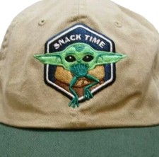 Star Wars: The Mandalorian Baby Yoda Grogu The Child "Snack Time" Strapback Hat