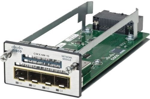 C3KX-NM-1G Cisco Expansion module 1G SFP x 4 – for Catalyst 3560X-24, 3560X-48 - Picture 1 of 6