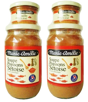 MARIE-AMELIE Zuppa di pesce francese 2x780g con 2x90g Rouille Sauce Soupe de Poisson Setoise
