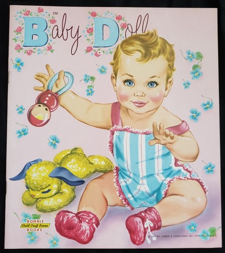 Baby Doll Uncut Paper Doll Book James & Jonathan Bonnie Books Craft Series 1957 - 第 1/6 張圖片