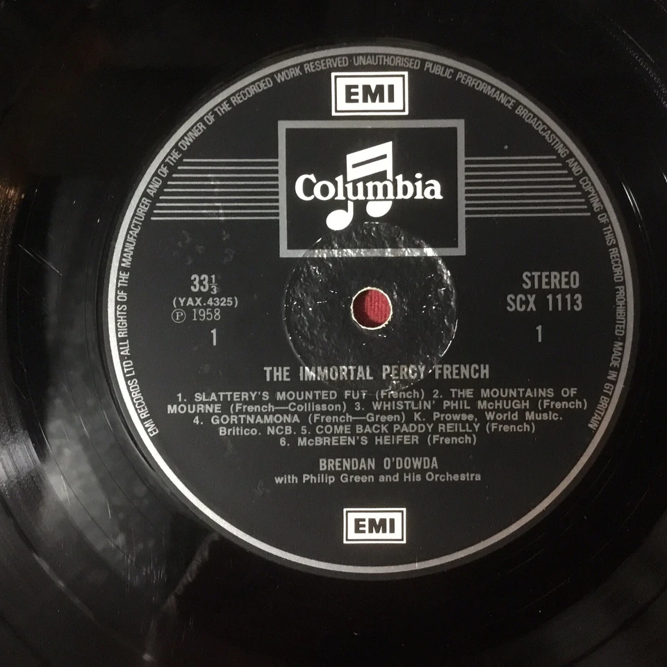 Brendan O'Dowda Philip Green - The Immortal Percy French  *1972:Vinyl Repress - Image 4 of 4