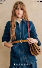 Sézane Will Jacket Xxs (size 8) Indigo