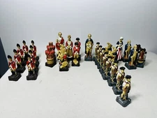 SAC American Revolutionary War Chess Set Hand Crafted